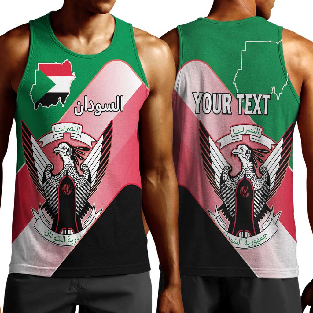 Personalized Sudan Men Tank Top Coat Of Arms Flag Style LT15