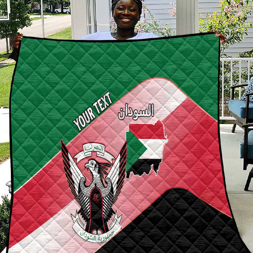 Personalized Sudan Quilt Coat Of Arms Flag Style LT15