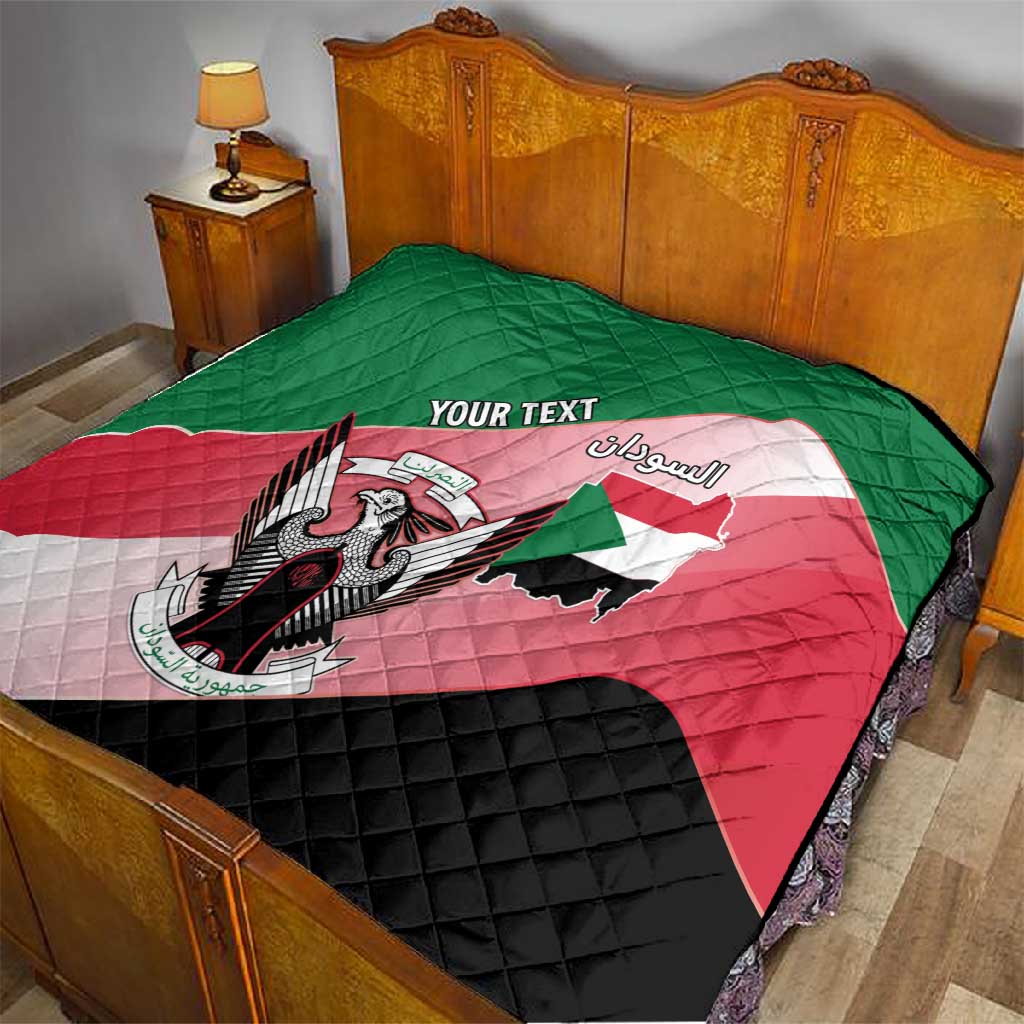 Personalized Sudan Quilt Coat Of Arms Flag Style LT15