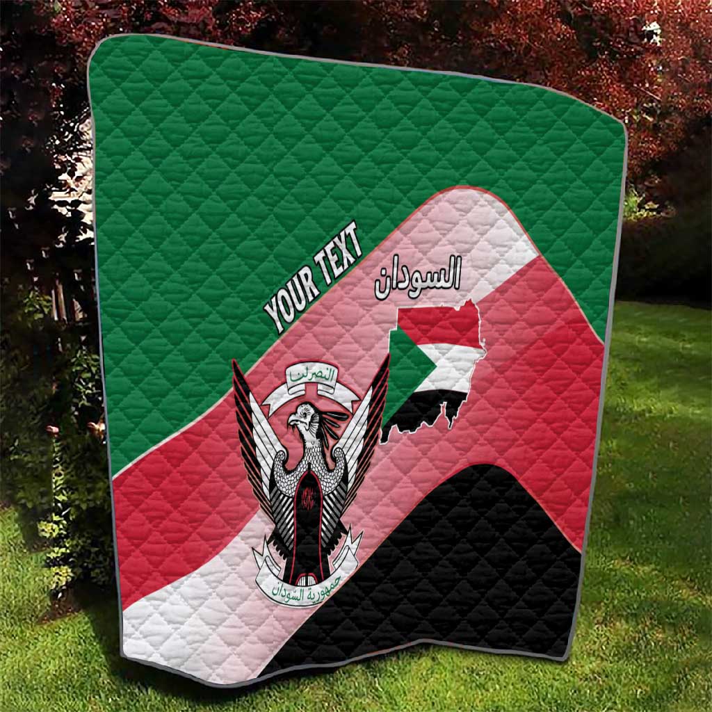 Personalized Sudan Quilt Coat Of Arms Flag Style LT15