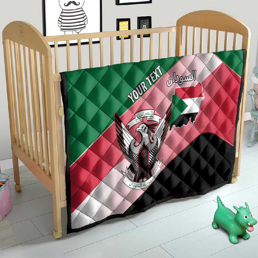 Personalized Sudan Quilt Coat Of Arms Flag Style LT15