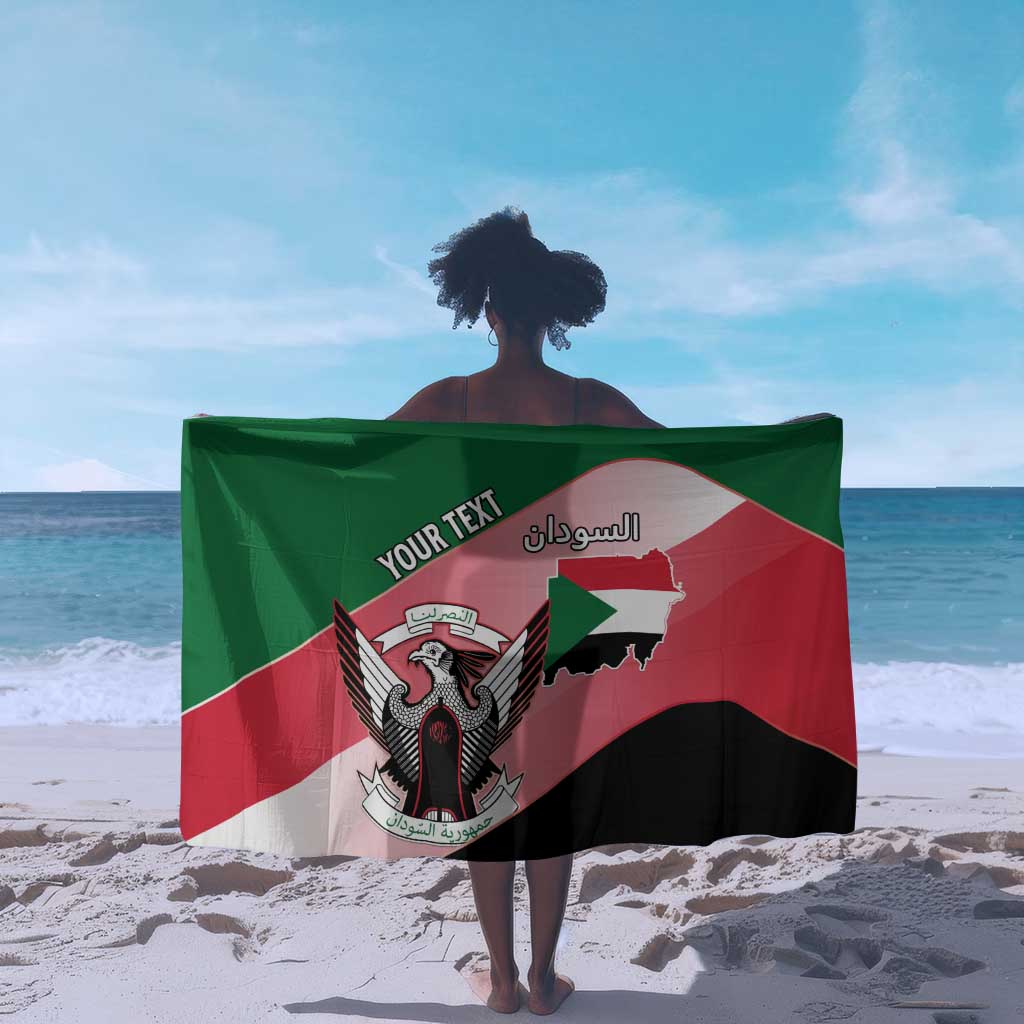 Personalized Sudan Sarong Coat Of Arms Flag Style LT15