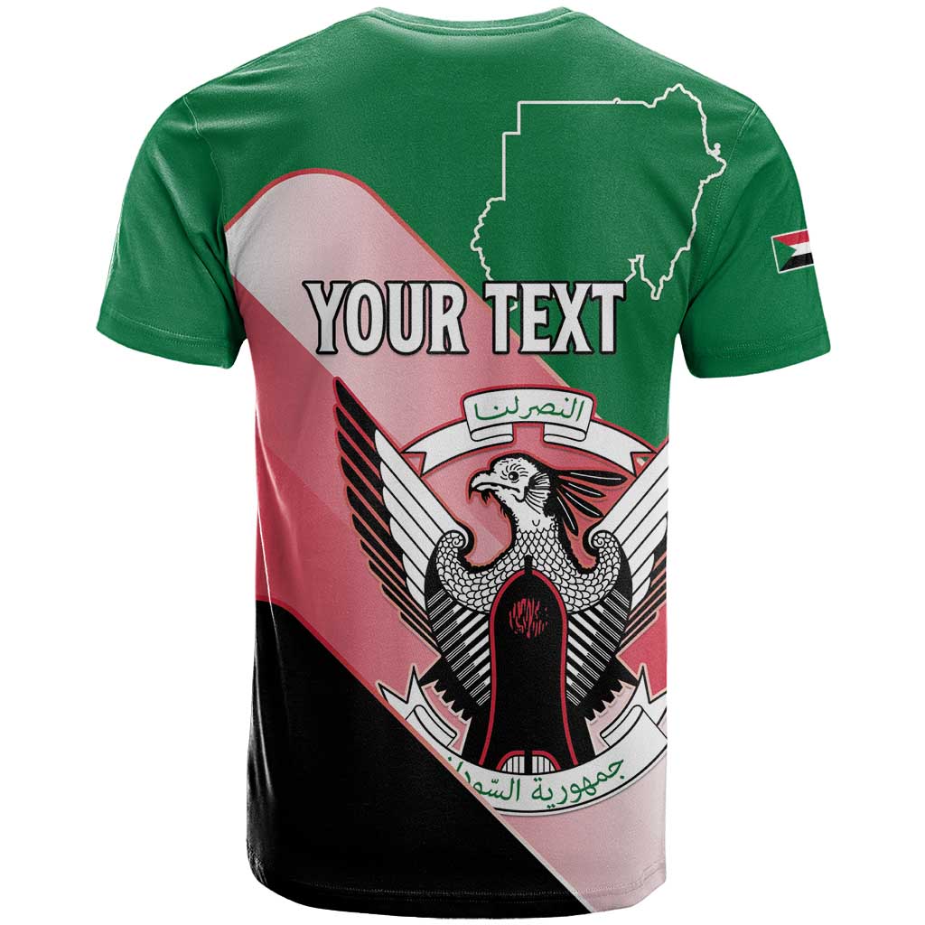 Personalized Sudan T shirt Coat Of Arms Flag Style LT15