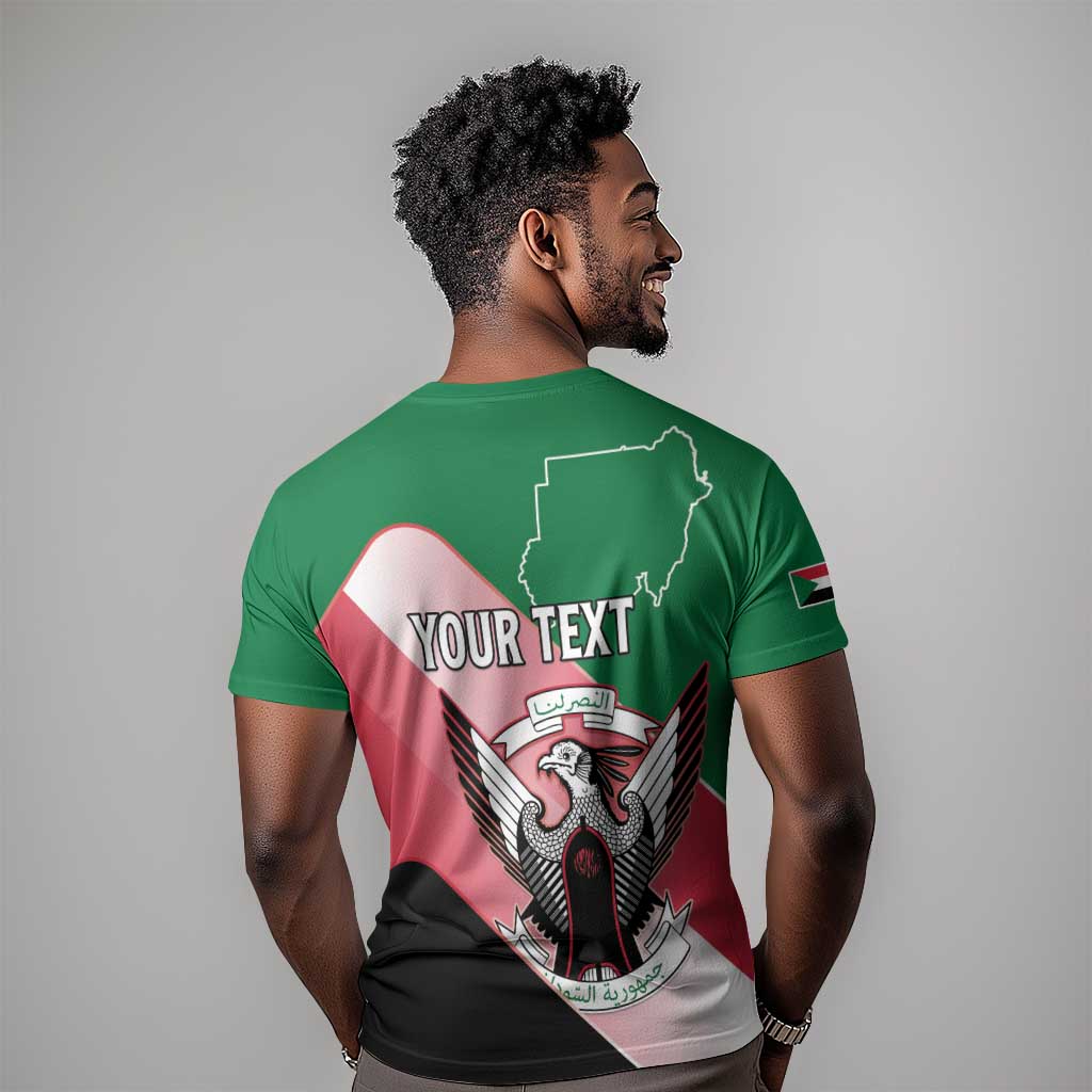 Personalized Sudan T shirt Coat Of Arms Flag Style LT15