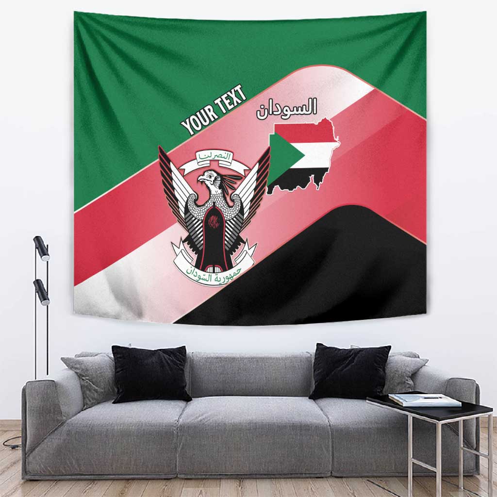 Personalized Sudan Tapestry Coat Of Arms Flag Style LT15