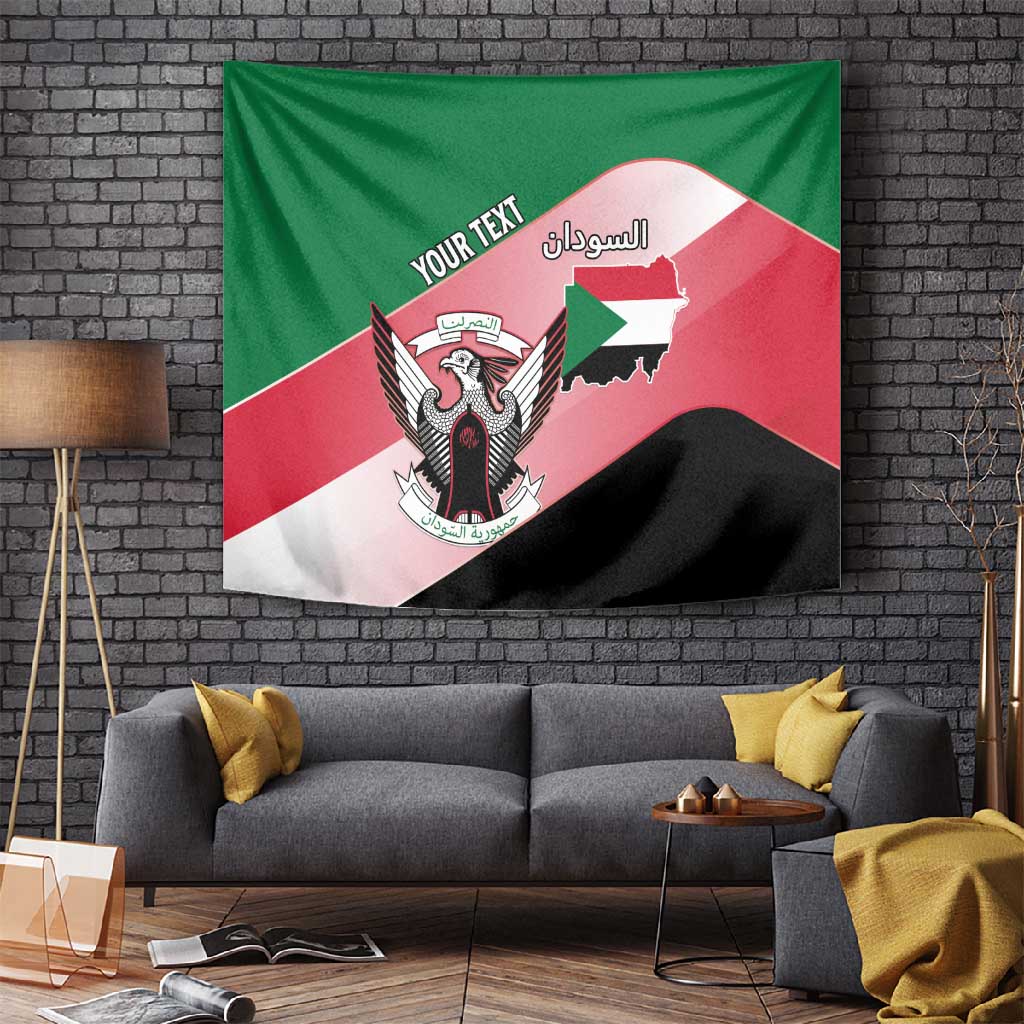 Personalized Sudan Tapestry Coat Of Arms Flag Style LT15