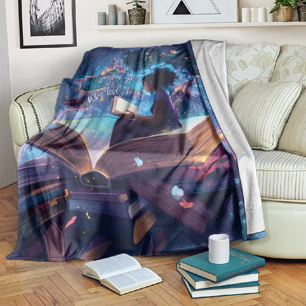 Black Girls Book Lovers Blanket So Many Books - So Little Time LT15