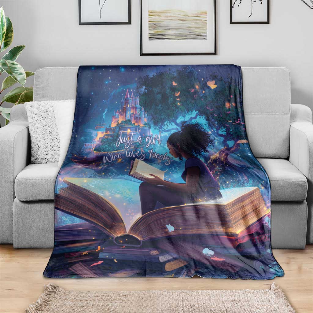 Black Girls Book Lovers Blanket So Many Books - So Little Time LT15