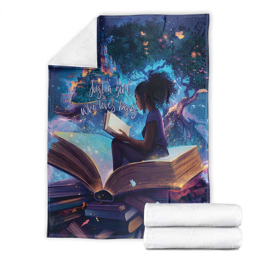 Black Girls Book Lovers Blanket So Many Books - So Little Time LT15