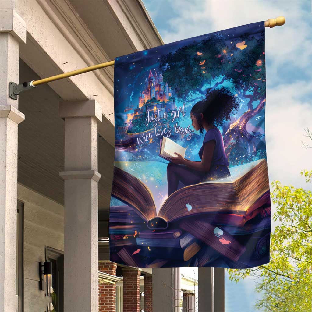 Black Girls Book Lovers Garden Flag So Many Books - So Little Time LT15