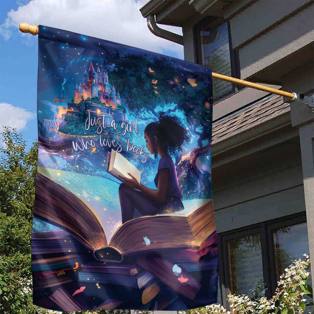 Black Girls Book Lovers Garden Flag So Many Books - So Little Time LT15