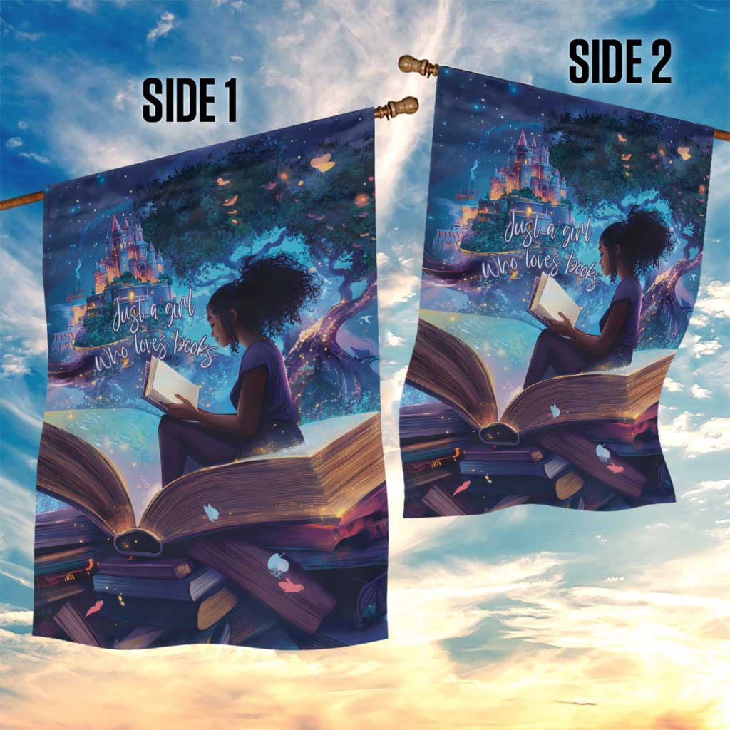 Black Girls Book Lovers Garden Flag So Many Books - So Little Time LT15