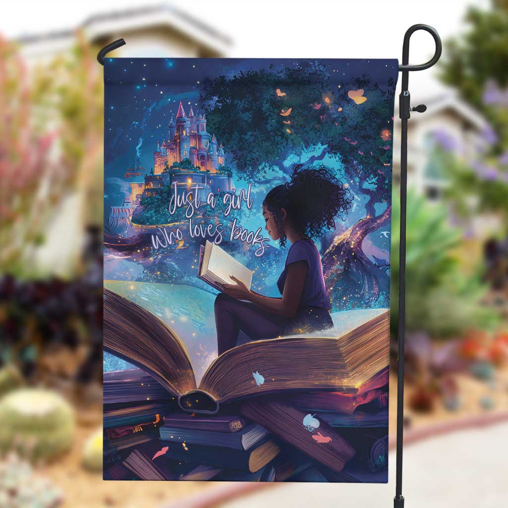 Black Girls Book Lovers Garden Flag So Many Books - So Little Time LT15