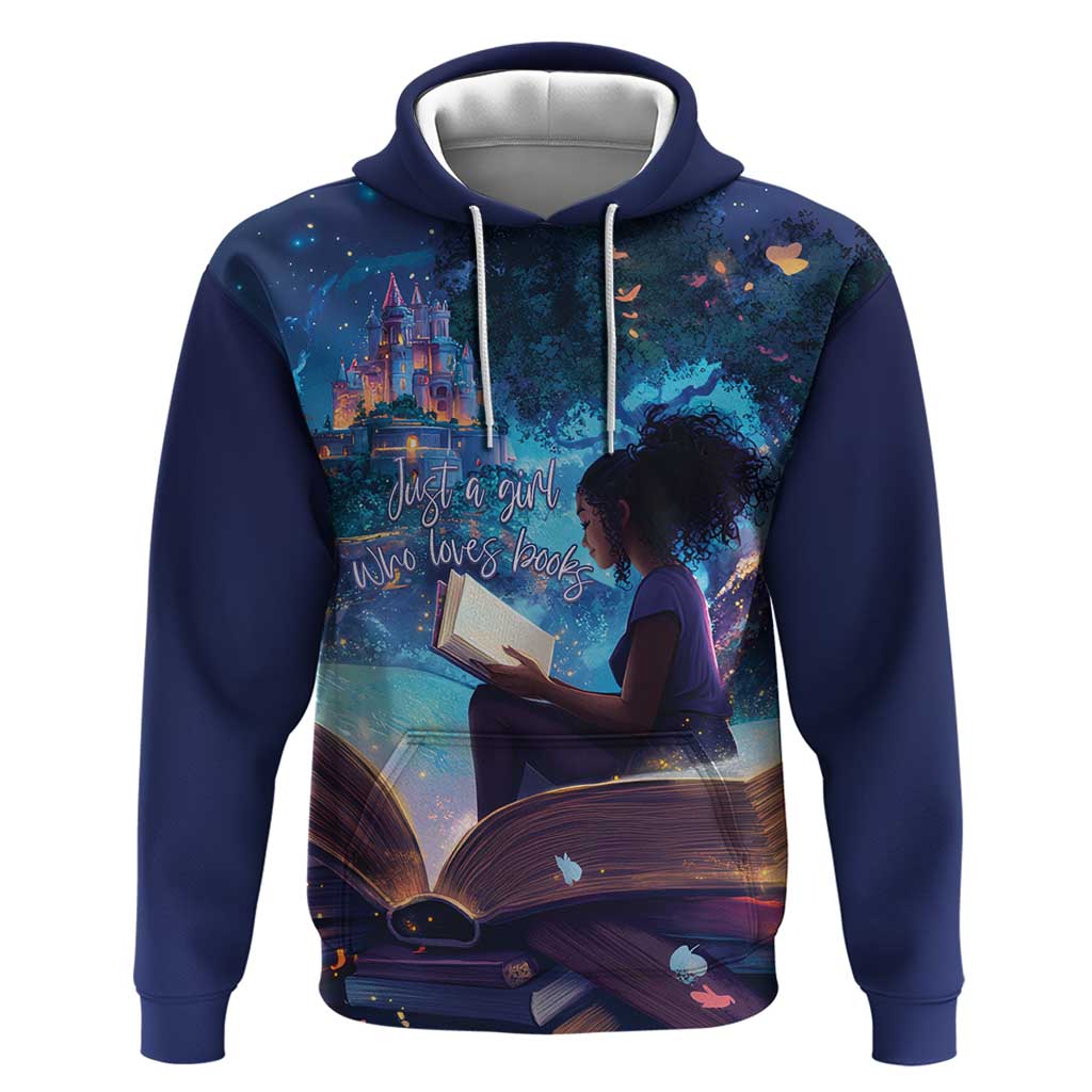 Black Girls Book Lovers Hoodie Just A Girl Who Loves Books LT15