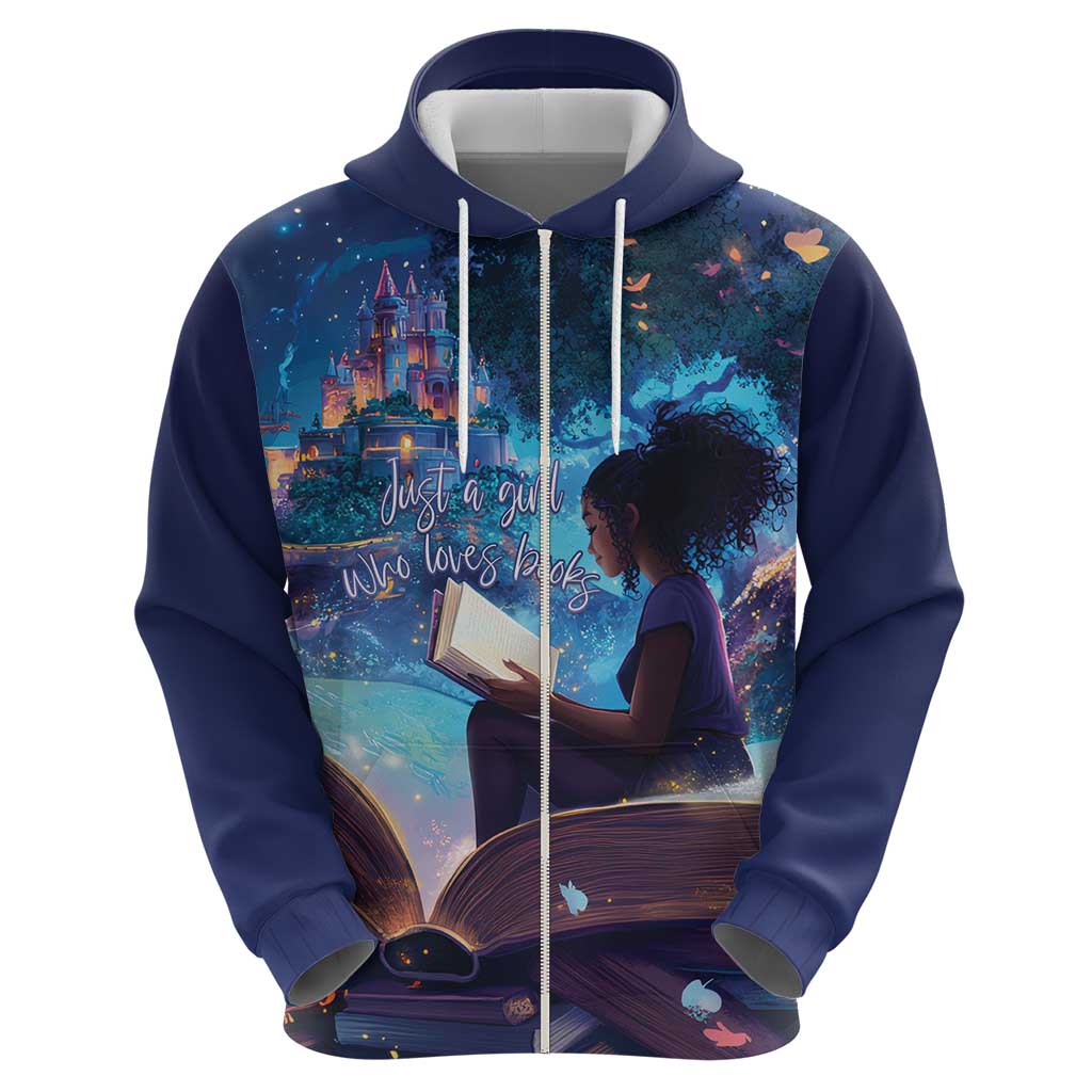 Black Girls Book Lovers Hoodie Just A Girl Who Loves Books LT15