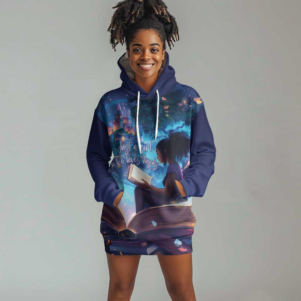 Black Girls Book Lovers Hoodie Dress So Many Books - So Little Time LT15