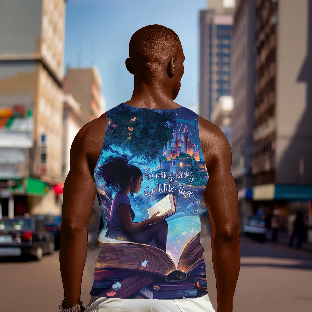 Black Girls Book Lovers Men Tank Top So Many Books - So Little Time LT15