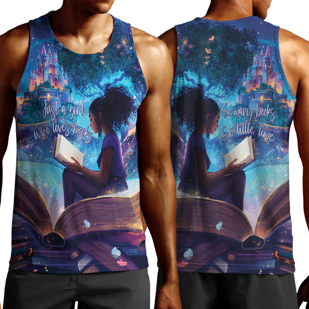 Black Girls Book Lovers Men Tank Top So Many Books - So Little Time LT15