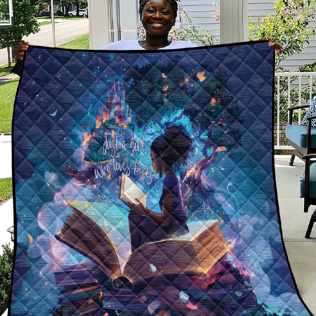 Black Girls Book Lovers Quilt So Many Books - So Little Time LT15