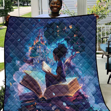 Black Girls Book Lovers Quilt So Many Books - So Little Time LT15