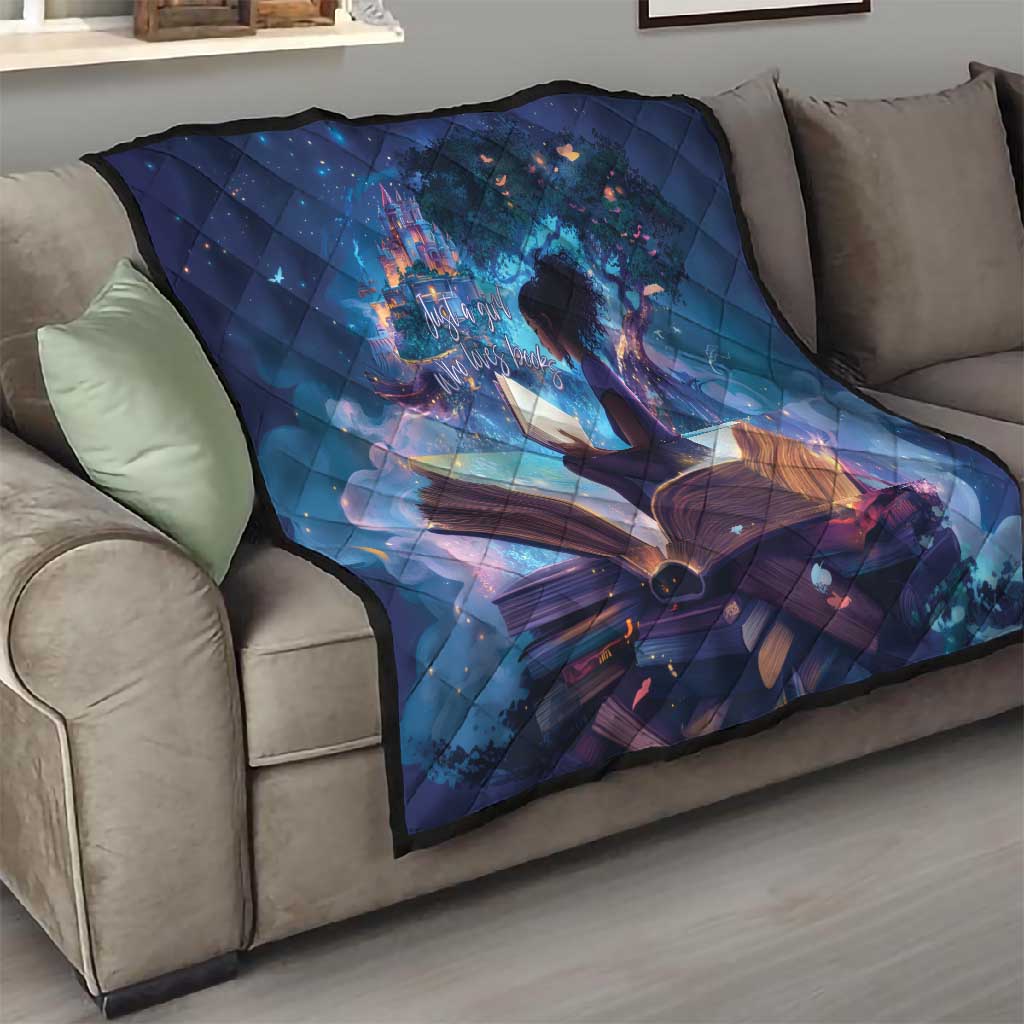 Black Girls Book Lovers Quilt So Many Books - So Little Time LT15
