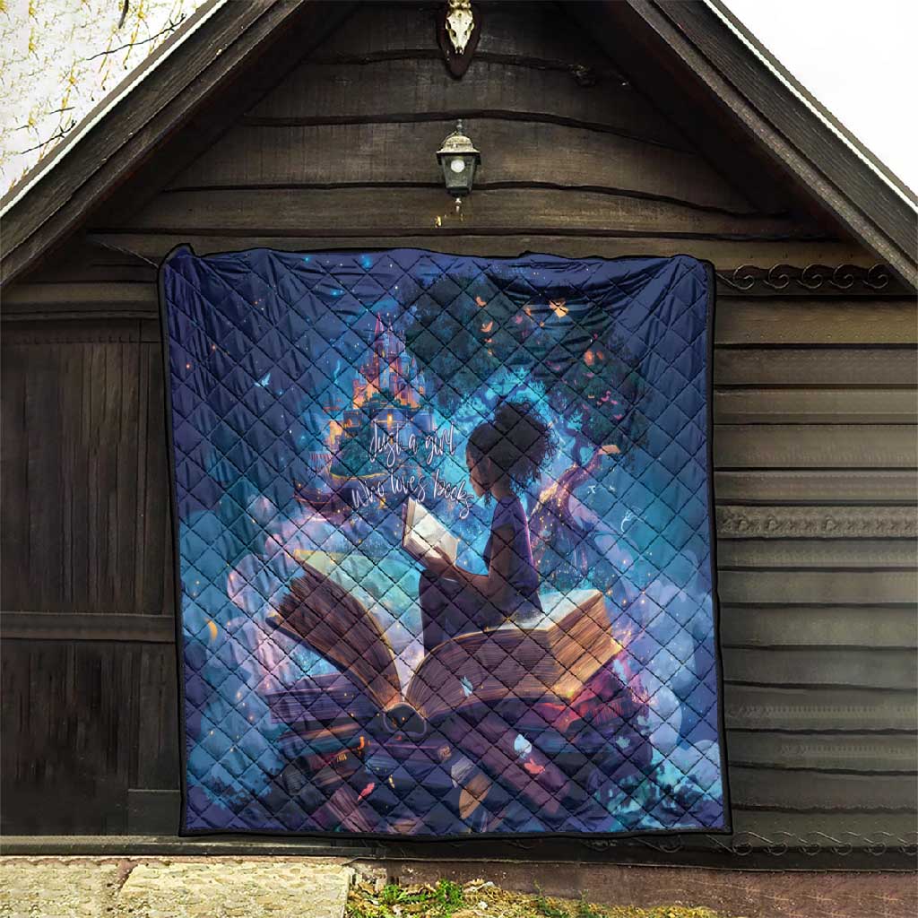 Black Girls Book Lovers Quilt So Many Books - So Little Time LT15