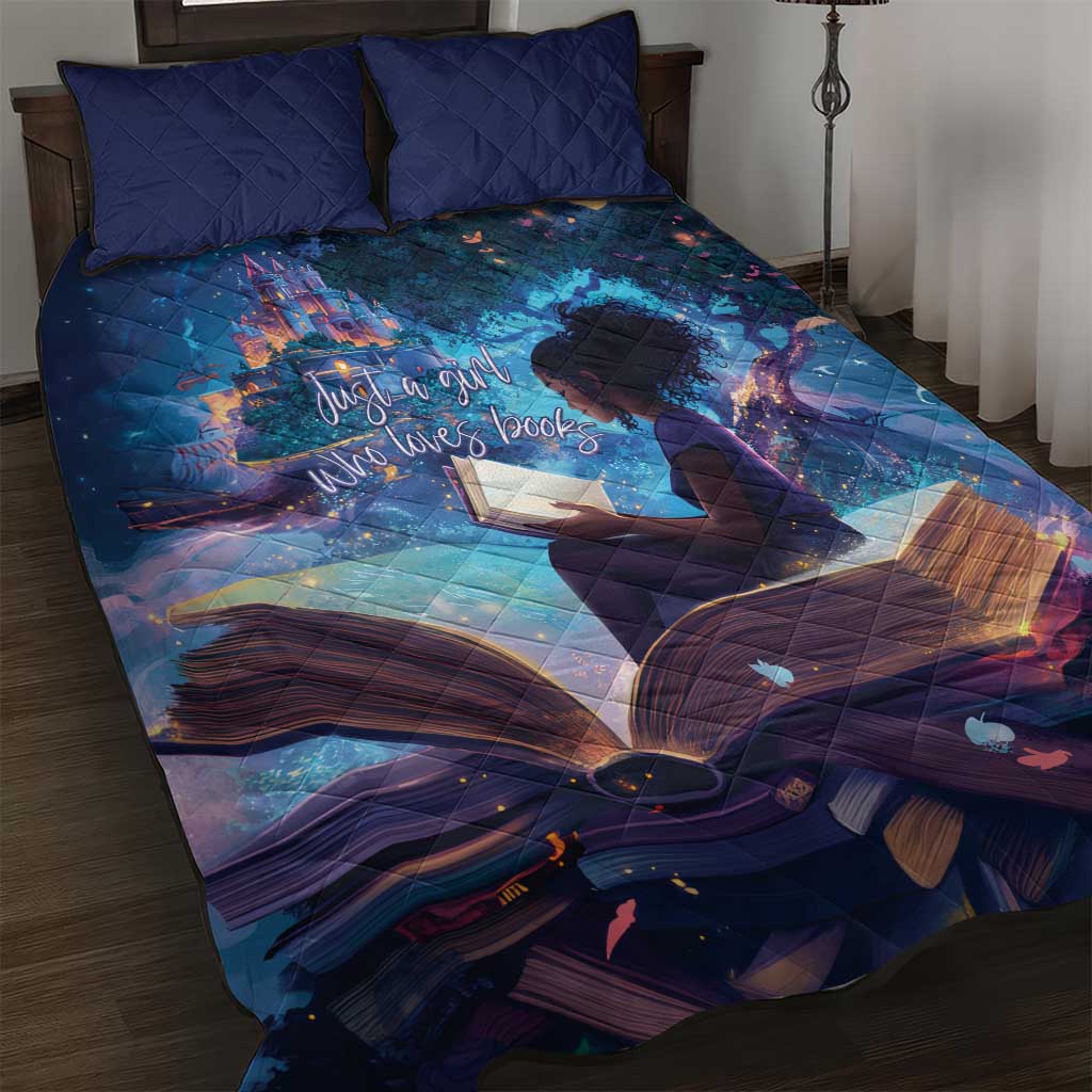 Black Girls Book Lovers Quilt Bed Set So Many Books - So Little Time LT15