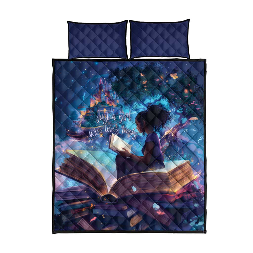 Black Girls Book Lovers Quilt Bed Set So Many Books - So Little Time LT15