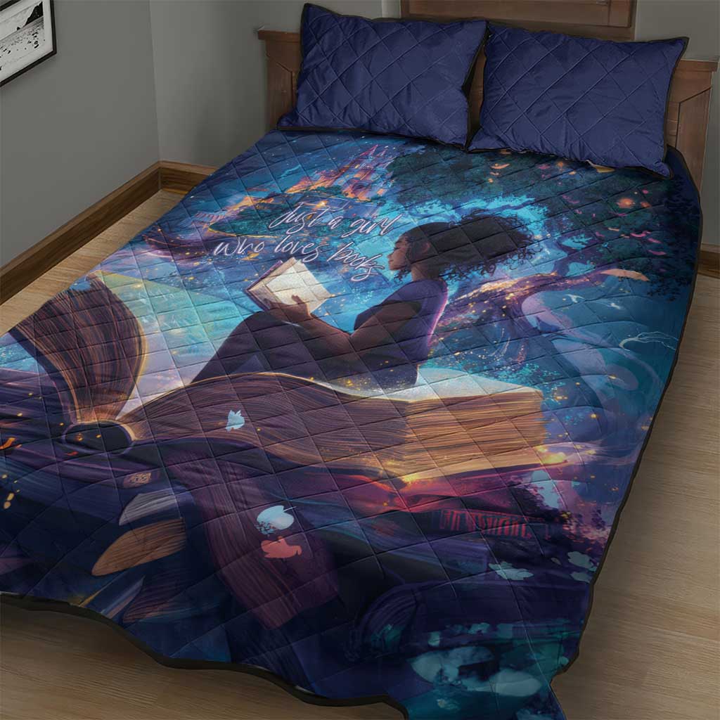 Black Girls Book Lovers Quilt Bed Set So Many Books - So Little Time LT15