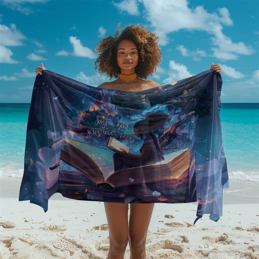 Black Girls Book Lovers Sarong So Many Books - So Little Time LT15