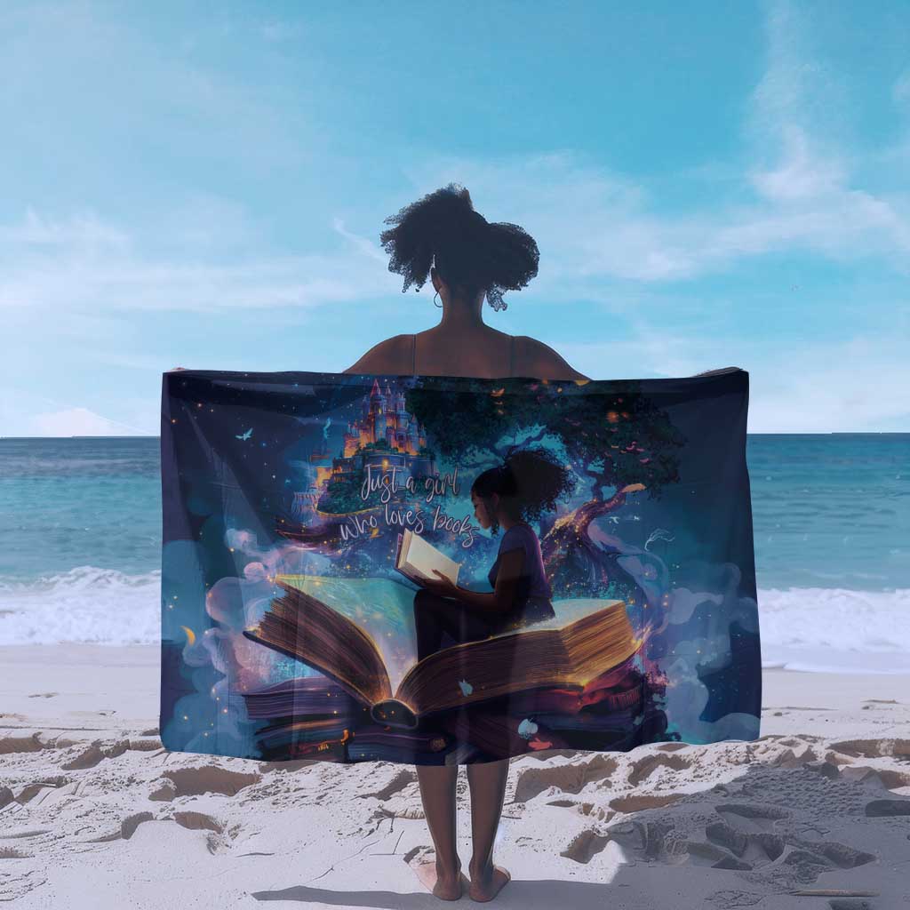 Black Girls Book Lovers Sarong So Many Books - So Little Time LT15