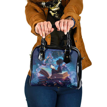 Black Girls Book Lovers Shoulder Handbag Just A Girl Who Loves Books LT15