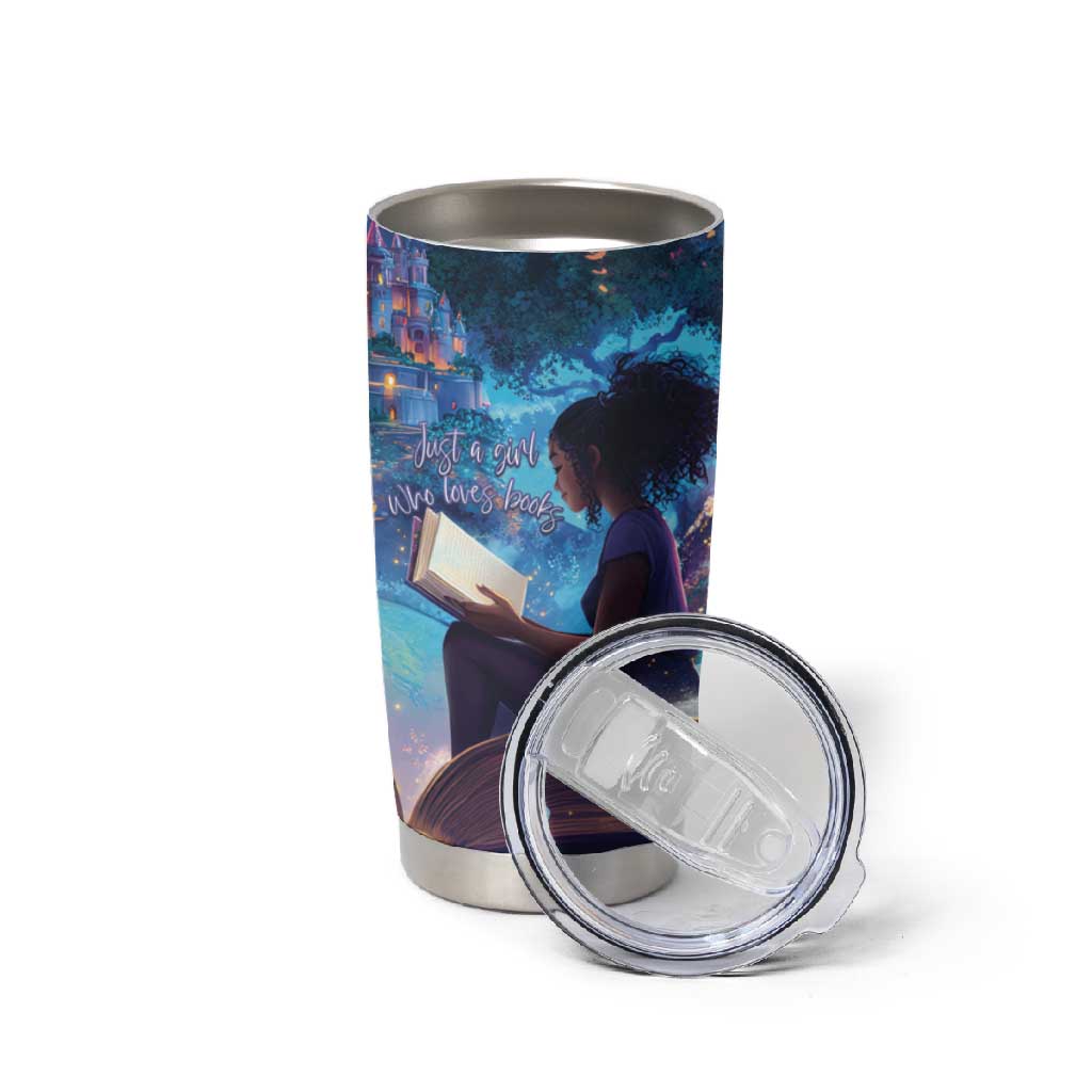 Black Girls Book Lovers Tumbler Cup So Many Books - So Little Time LT15