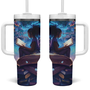 Black Girls Book Lovers Tumbler With Handle So Many Books - So Little Time LT15