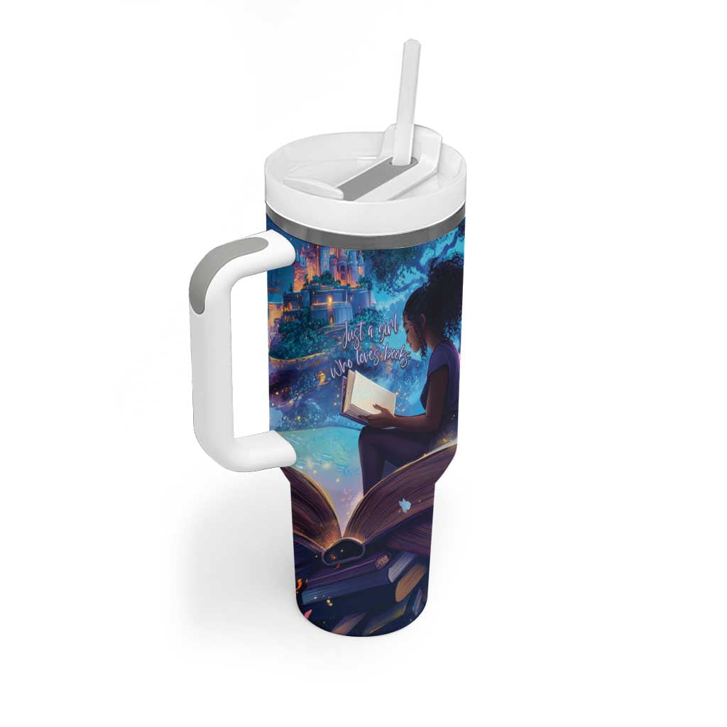 Black Girls Book Lovers Tumbler With Handle So Many Books - So Little Time LT15