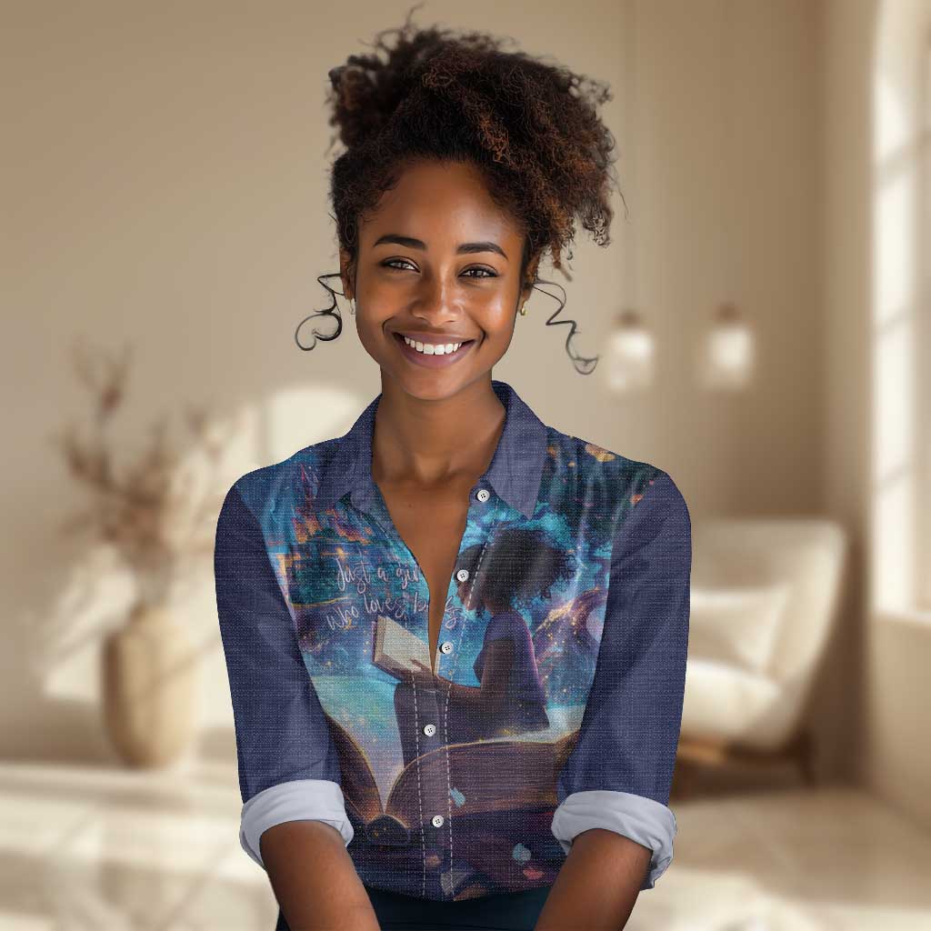 Black Girls Book Lovers Women Casual Shirt So Many Books - So Little Time LT15