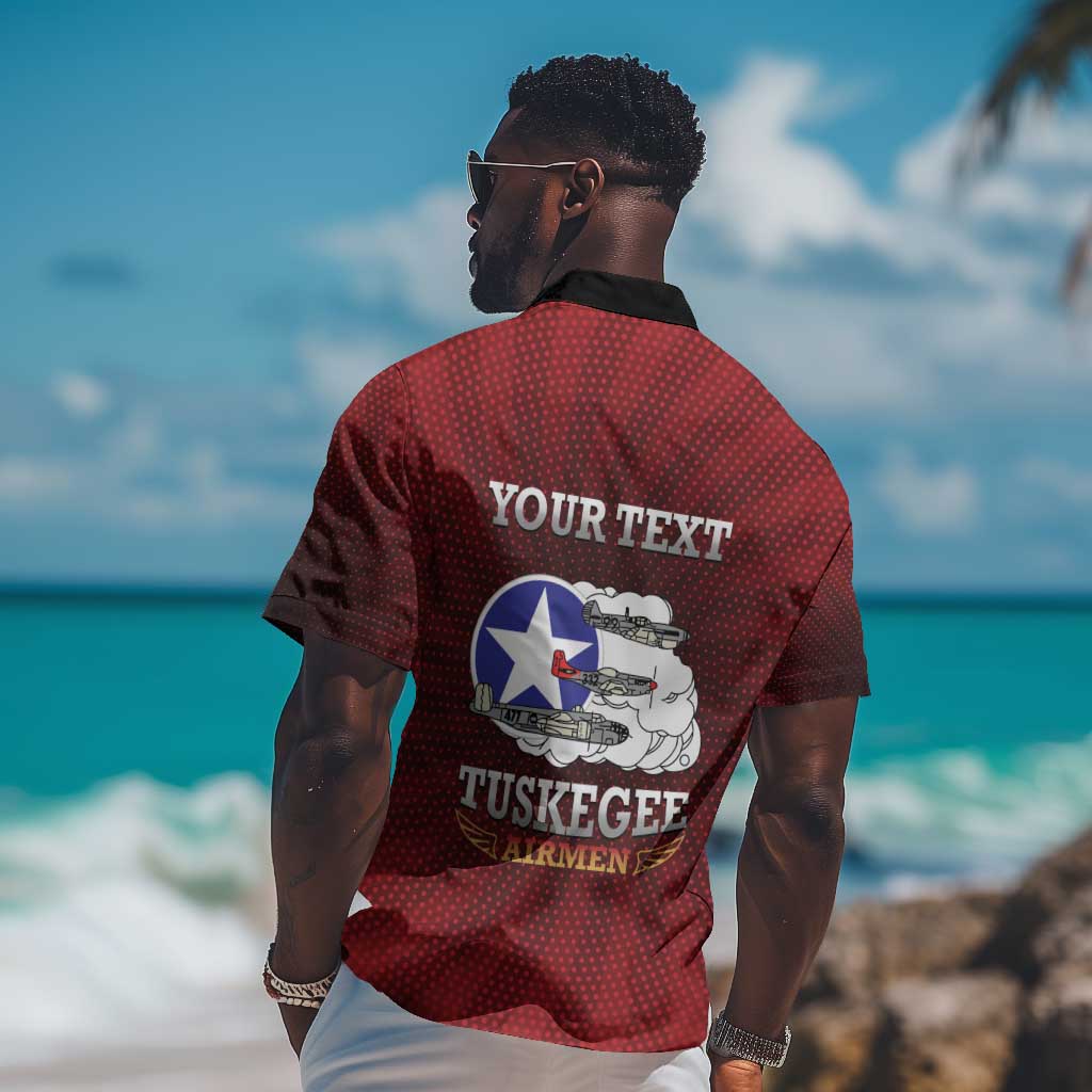 Personalized Tuskegee Red Tails Airmen Hawaiian Shirt WWII Legacy Tribute LT15