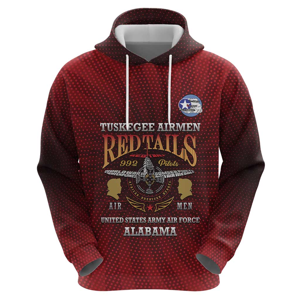 Personalized Red Tails Legacy Hoodie Tuskegee Airmen WWII Heroes LT15