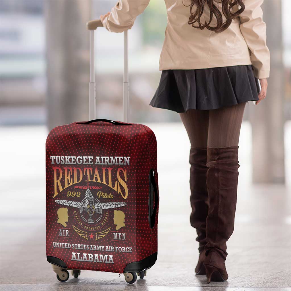 Red Tails Legacy Luggage Cover Tuskegee Airmen WWII Heroes LT15