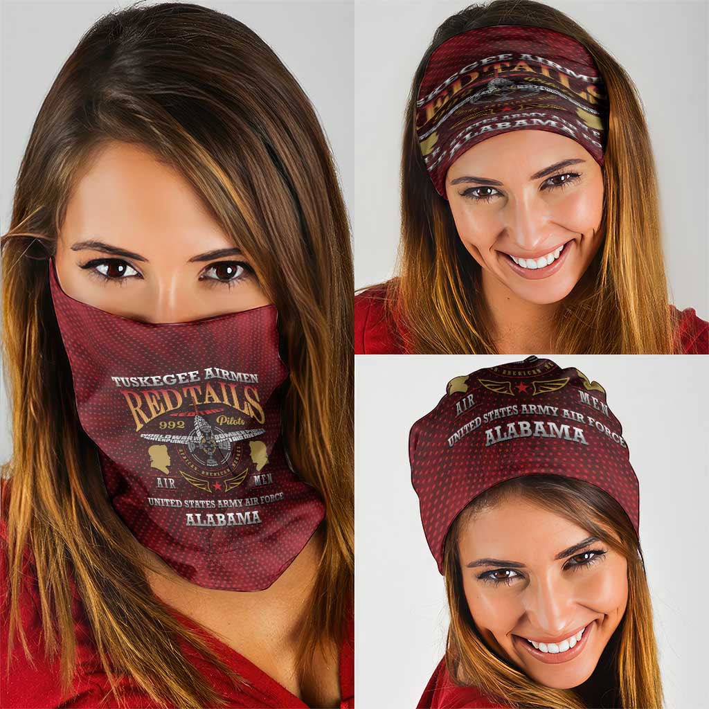 Red Tails Legacy Neck Gaiter Tuskegee Airmen WWII Heroes LT15