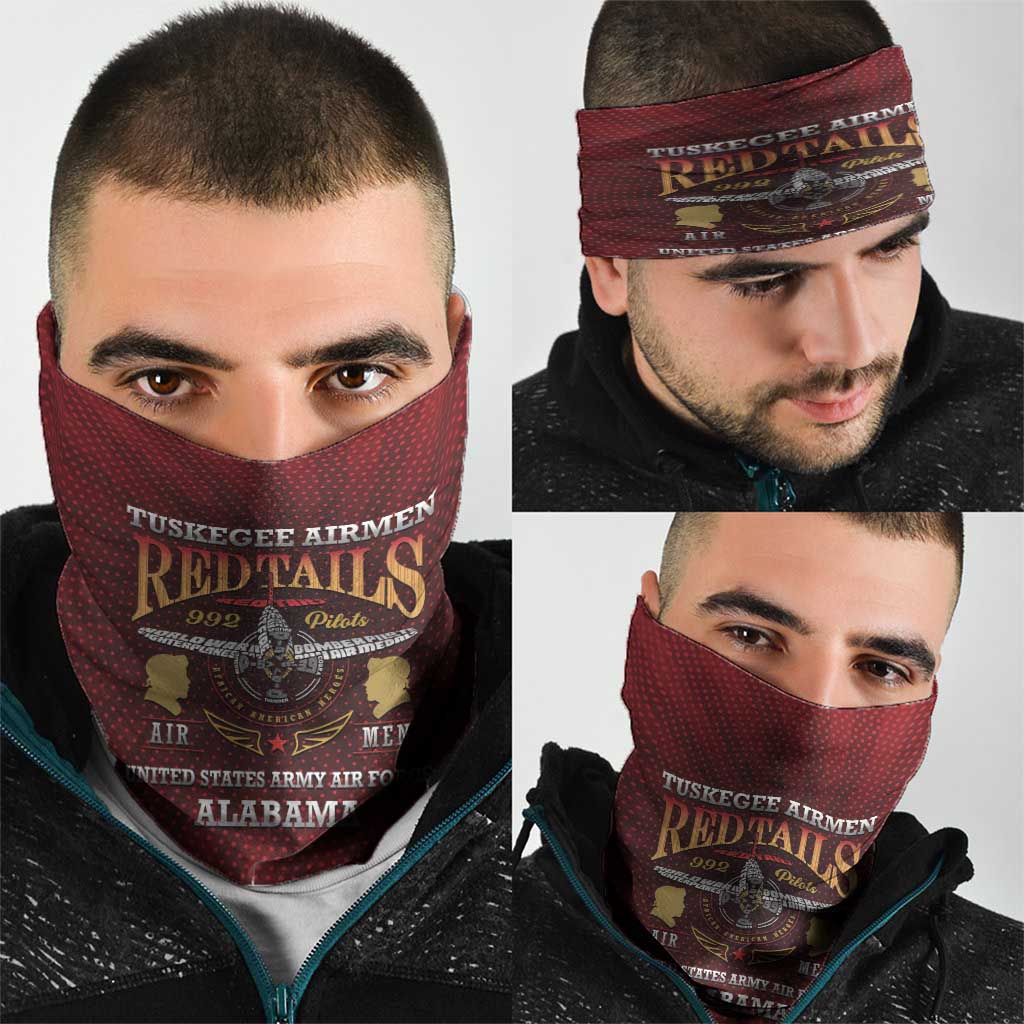 Red Tails Legacy Neck Gaiter Tuskegee Airmen WWII Heroes LT15