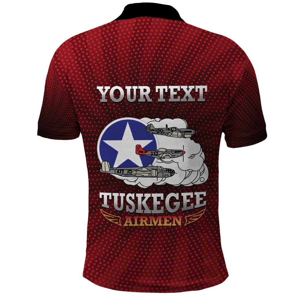 Personalized Red Tails Legacy Polo Shirt Tuskegee Airmen WWII Heroes LT15