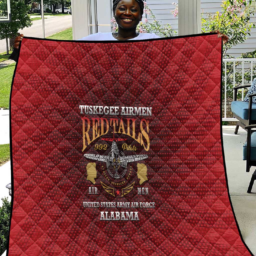 Tuskegee Red Tails Airmen Quilt WWII Legacy Tribute LT15