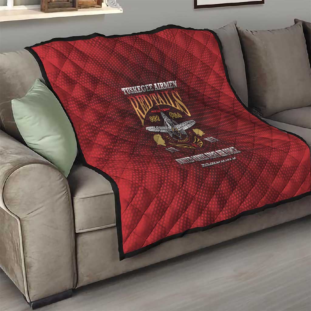Tuskegee Red Tails Airmen Quilt WWII Legacy Tribute LT15