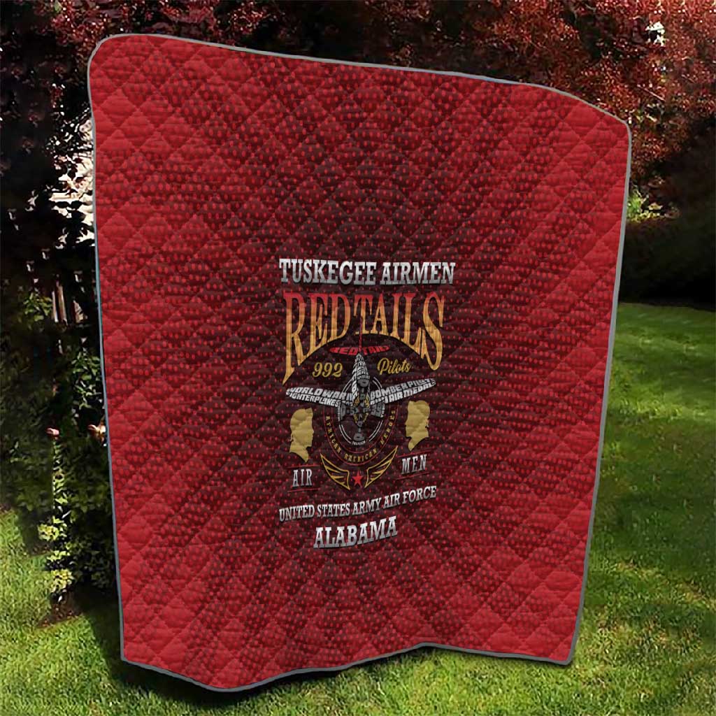 Tuskegee Red Tails Airmen Quilt WWII Legacy Tribute LT15