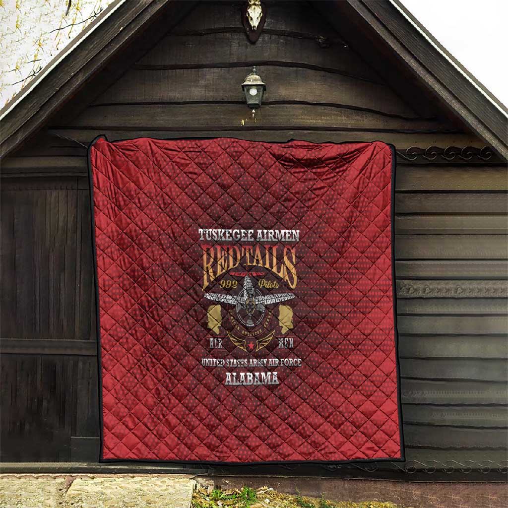 Tuskegee Red Tails Airmen Quilt WWII Legacy Tribute LT15