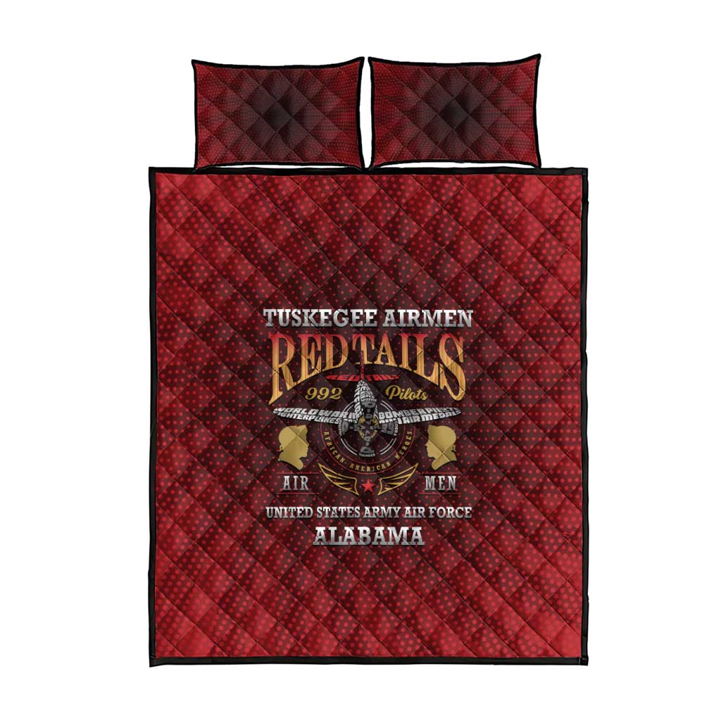 Tuskegee Red Tails Airmen Quilt Bed Set WWII Legacy Tribute LT15