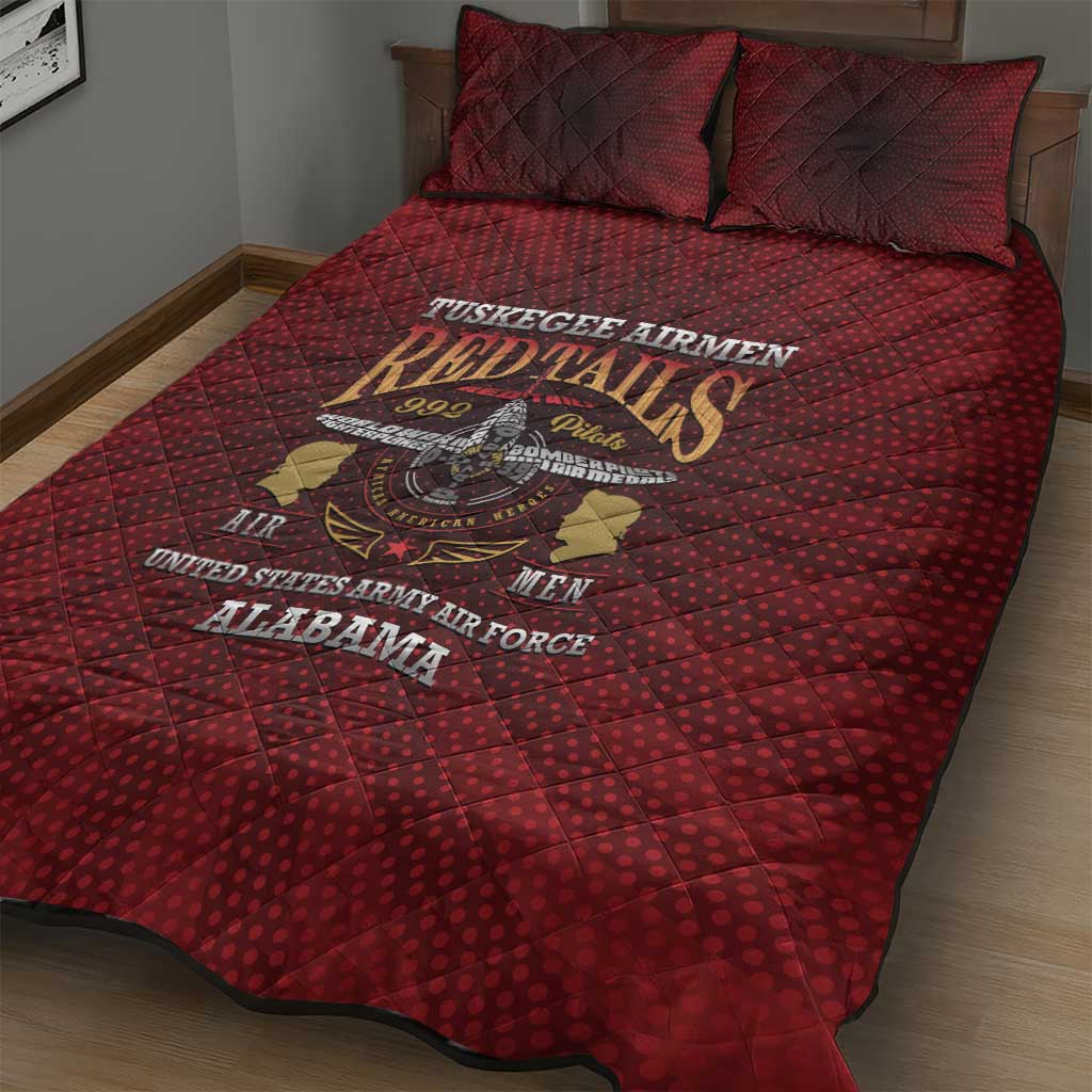 Tuskegee Red Tails Airmen Quilt Bed Set WWII Legacy Tribute LT15