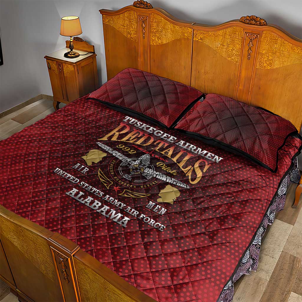 Tuskegee Red Tails Airmen Quilt Bed Set WWII Legacy Tribute LT15
