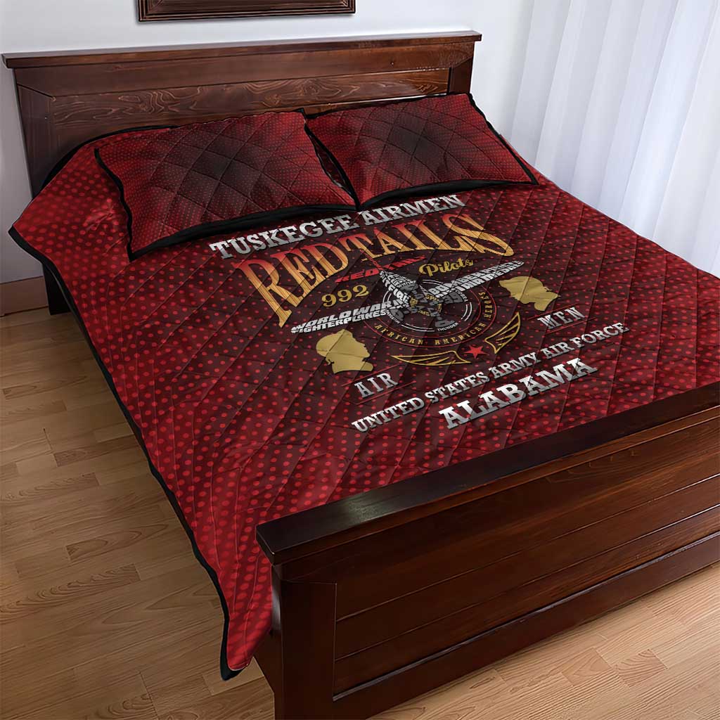 Tuskegee Red Tails Airmen Quilt Bed Set WWII Legacy Tribute LT15